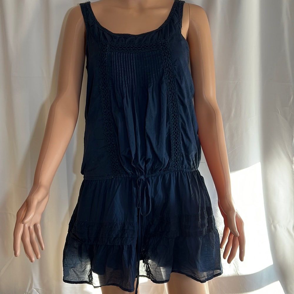 Abercrombie & Fitch Navy woman’s cotton tank dress size Small
